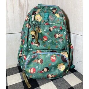 Rare Y2K Gwen Stefani Harajuku Lovers Green Backpack Bag Mermaid Charms Japanese